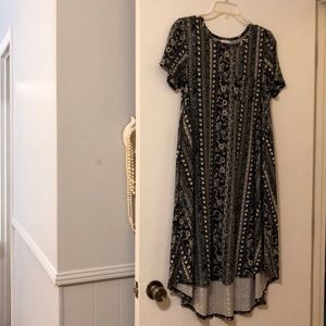 Lula Roe XS Navy Carly Dress